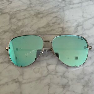 Quay x Desi Perkins High Key Aviator Sunglasses